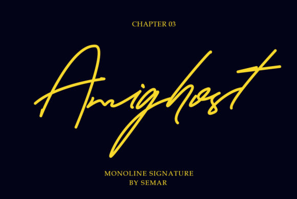 Amighost Font for Handmade Crafters
