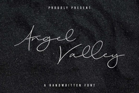 Angel Valley: A Romantic Script Handwritten Font for Makers