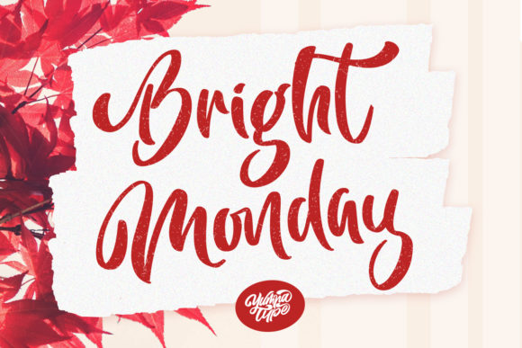 Bright Monday: A Script Handwritten Font for Web Design