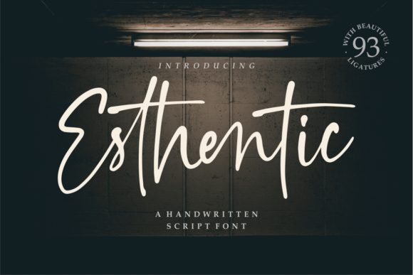 Esthentic Font Review: A Flowing Script for Designers