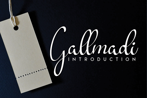 Gallmadi: A Refined Script Handwritten Font for Modern Editors