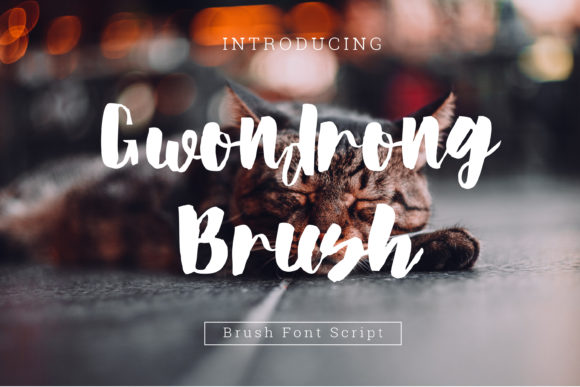 Gwondrong Brush Font for Handmade Creators