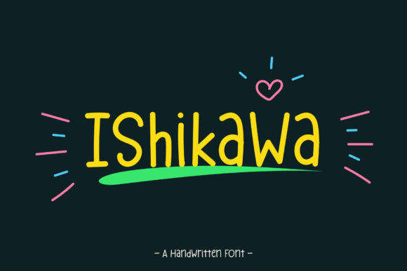 Ishikawa: A Sweet Handwritten Typeface for Editors