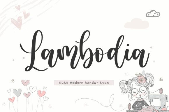 Lambodia Font: Elevate Your Brand with Sweet Handwritten Style