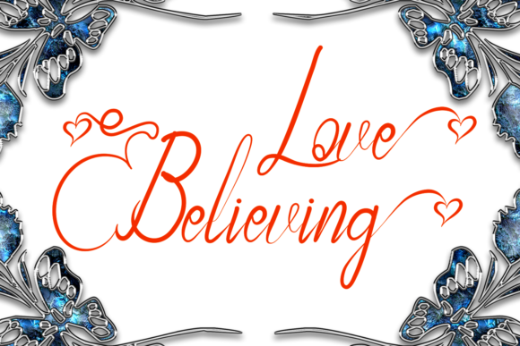 Love Believing Font for Scroll-Stopping Designs