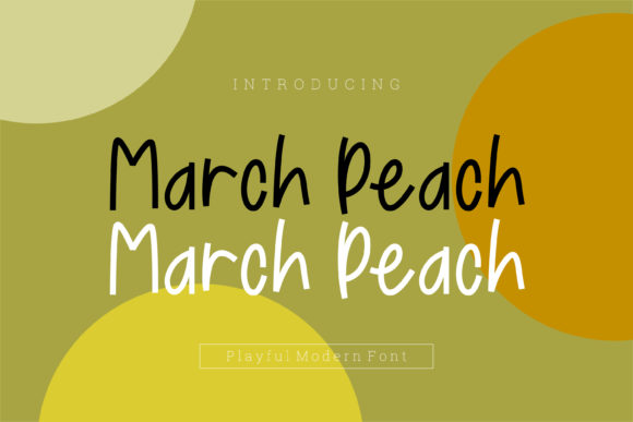 March Peach: A Quirky Handwritten Font for Editors