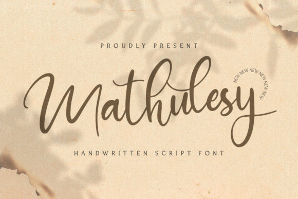 Mathulesy Typeface for Elegant Editorial Design