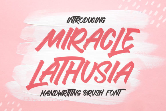 Miracle Lathusia: A Handwritten Font for Branding