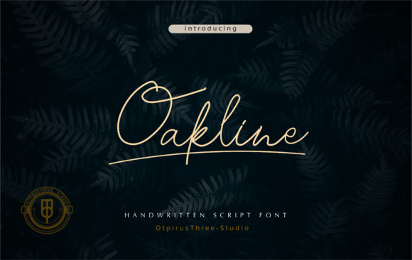 Oakline: A Casual Handwritten Typeface for Modern Brands