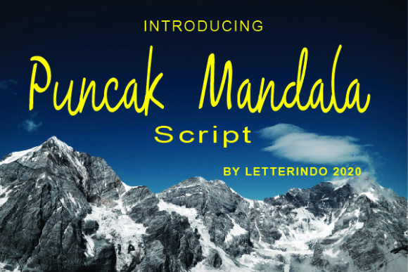 Puncak Mandala: The Handwritten Font for Campaigns