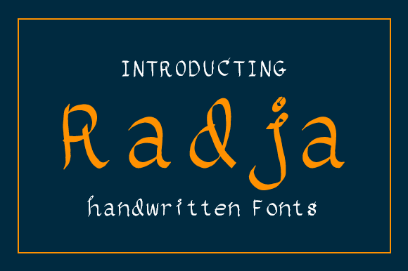 Radja: A Charming Handwritten Font for Editors