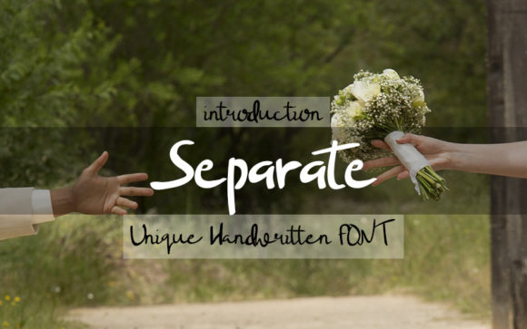 Separate: The Bouncy Handwritten Font for Crafters