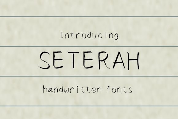 Seterah: The Perfect Handwritten Font for Crafters