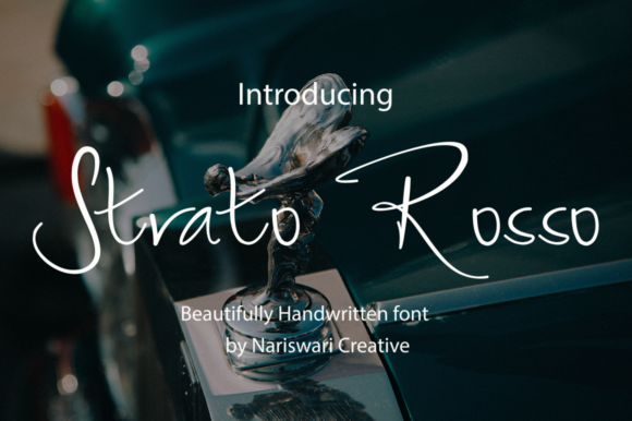 Strato Rosso: A Handwritten Typeface for Elegant Editorial Design