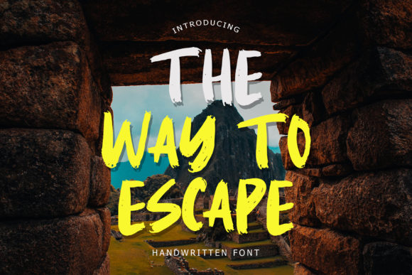 The Way to Escape Font for Editorial Design