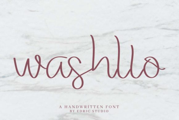 Washllo Typeface for Editorial Design